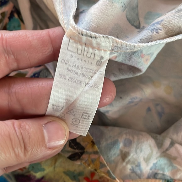 Lului sun dress coverup 4 pompon trim - Picture 4 of 5